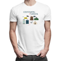 Cestovateľ / Turista - pánske tričko s potlačou
