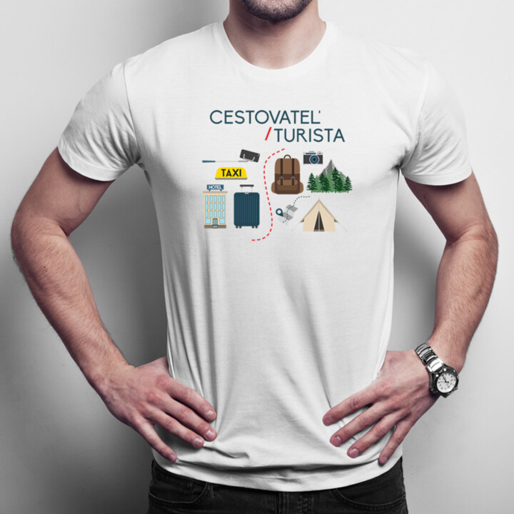 Cestovateľ / Turista - pánske tričko s potlačou
