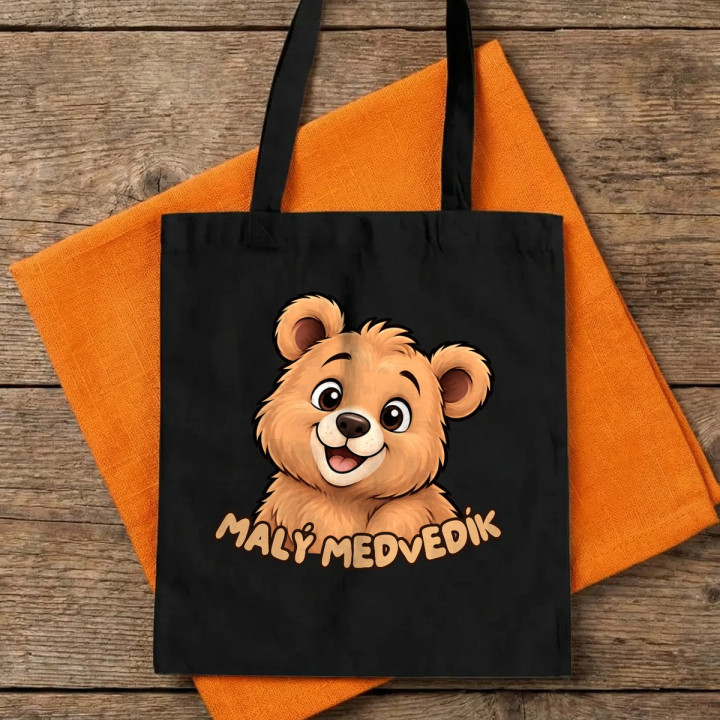 Malý medvedík - bavlnená taška s potlačou
