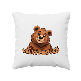 Veľký medveď - vankúš s potlačou
