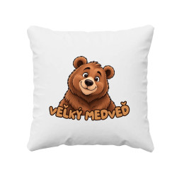 Veľký medveď - vankúš s potlačou