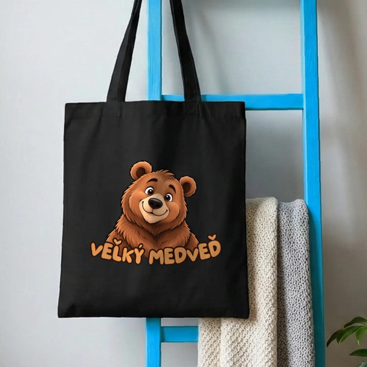 Veľký medveď - bavlnená taška s potlačou