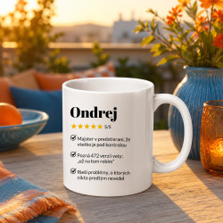 Ondrej 5/5 - najlepší kolega - keramický hrnček s potlačou
