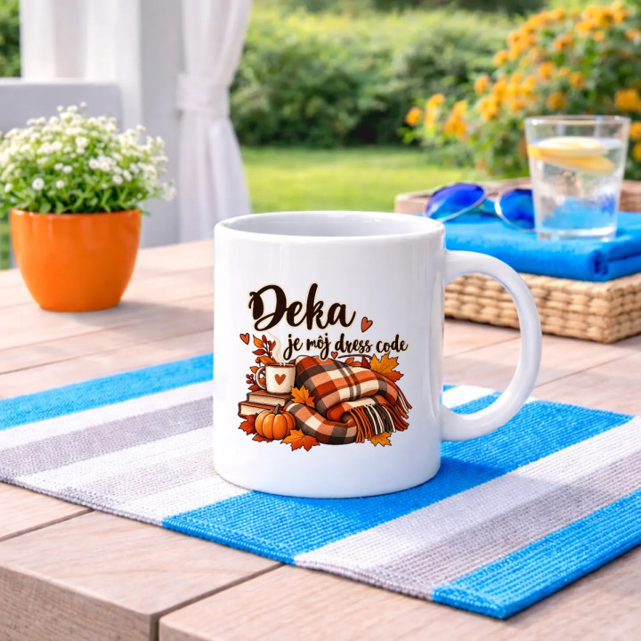 Deka je môj dress code - keramický hrnček s potlačou