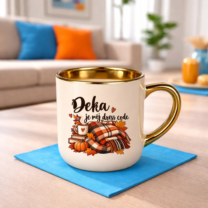 Deka je môj dress code - elegantný hrnček na darček