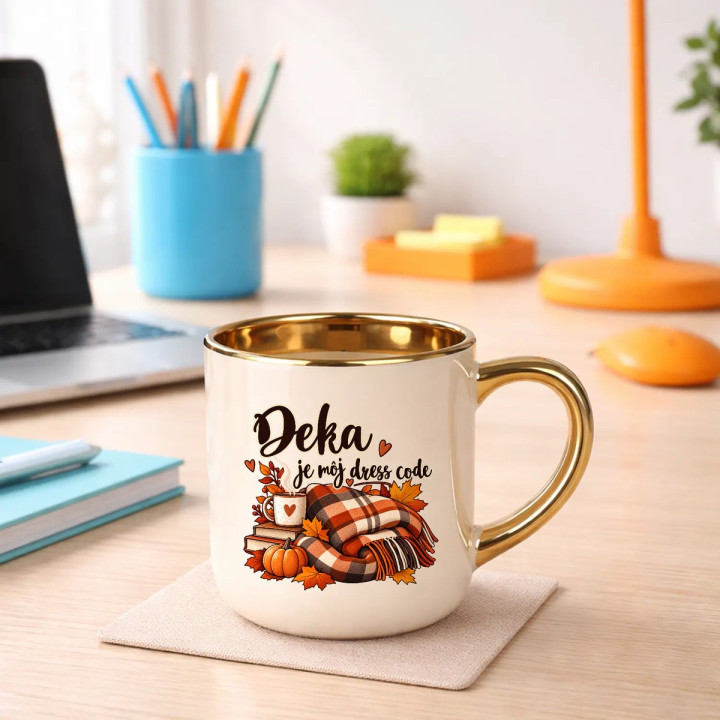 Deka je môj dress code - elegantný hrnček na darček