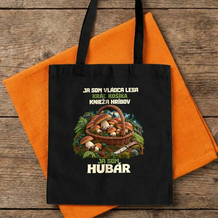 Ja som hubár - bavlnená taška s potlačou