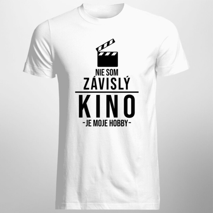 Nie som závislý, kino je moje hobby - Pánske tričko s potlačou