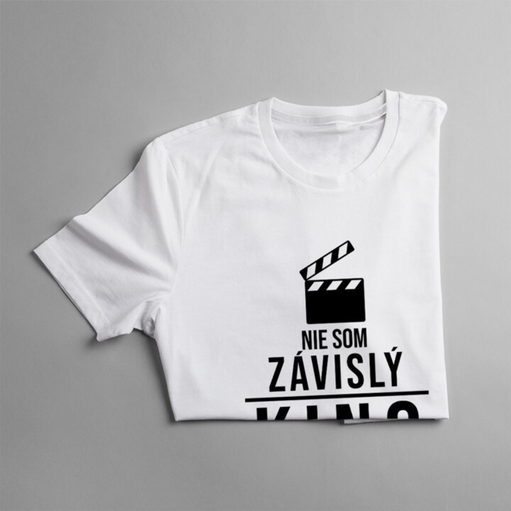Nie som závislý, kino je moje hobby - Pánske tričko s potlačou