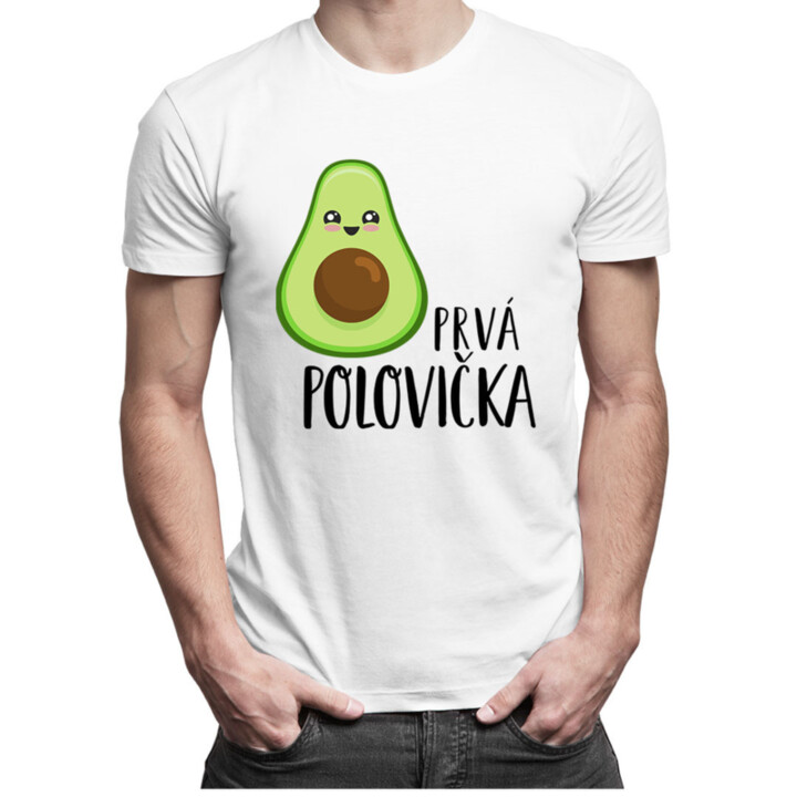 Prvá polovička v1 - Pánske tričko s potlačou