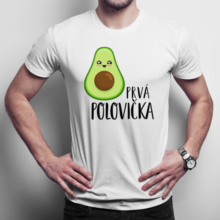 Prvá polovička v1 - Pánske tričko s potlačou