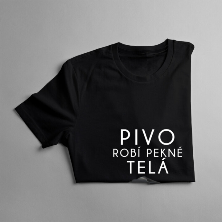 Pivo robí pekné telá v2 - pánske tričko s potlačou