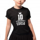 10 rokov Limitovaná edícia - detské tričko s potlačou - darček k narodeninám