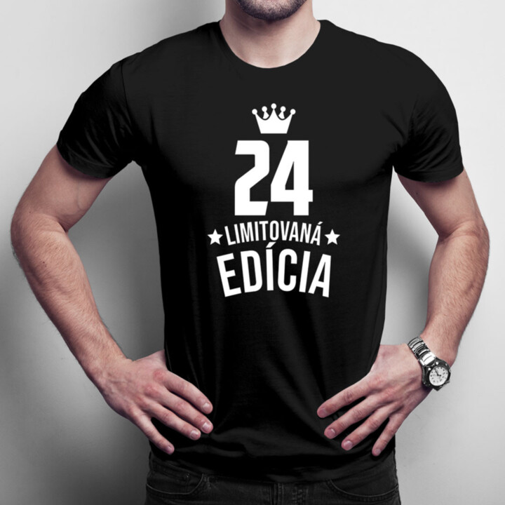 24 rokov Limitovaná edícia - pánske tričko s potlačou - darček k narodeninám