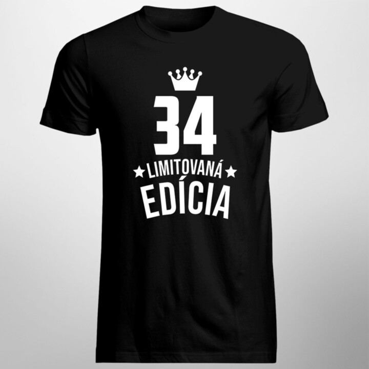 34 rokov Limitovaná edícia - pánske tričko s potlačou - darček k narodeninám