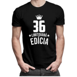 36 rokov Limitovaná edícia - pánske tričko s potlačou - darček k narodeninám