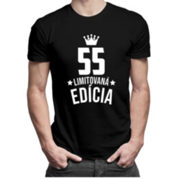 55 rokov Limitovaná edícia - pánske tričko s potlačou - darček k narodeninám