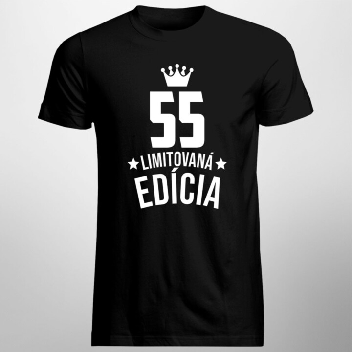 55 rokov Limitovaná edícia - pánske tričko s potlačou - darček k narodeninám