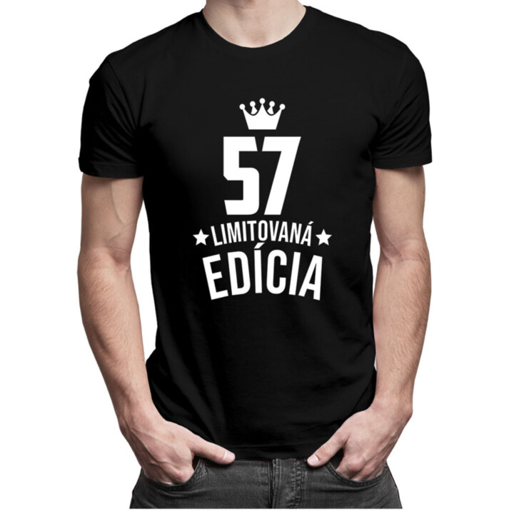 57 rokov Limitovaná edícia - pánske tričko s potlačou - darček k narodeninám