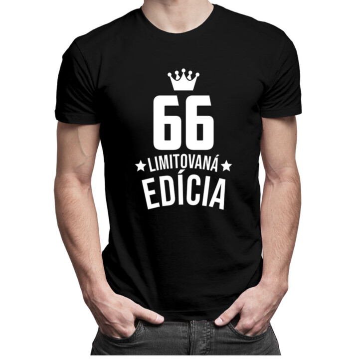 66 rokov Limitovaná edícia - pánske tričko s potlačou - darček k narodeninám