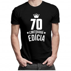 70 rokov Limitovaná edícia - pánske tričko s potlačou - darček k narodeninám