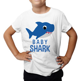 Baby shark - detské tričko s potlačou