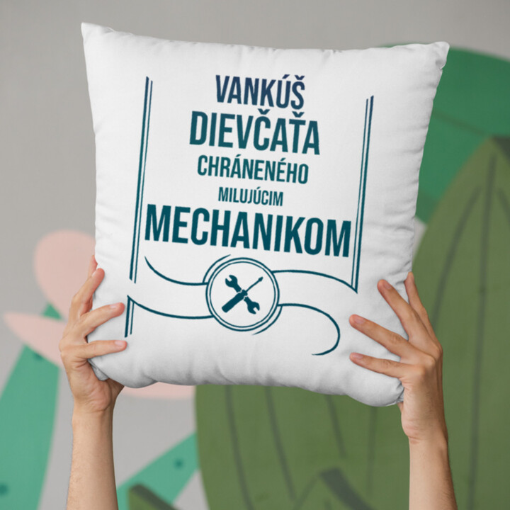 Vankúš dievčaťa chráneného - vankúš pre potisk