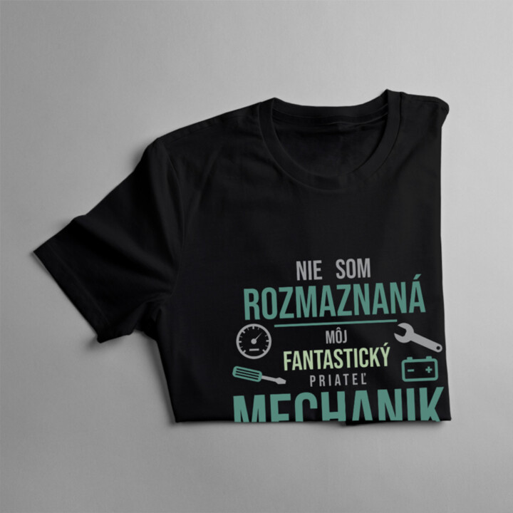 Mechanik o mňa proste dbá - Dámske tričko s potlačou