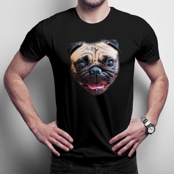 Mops - pánske tričko s potlačou