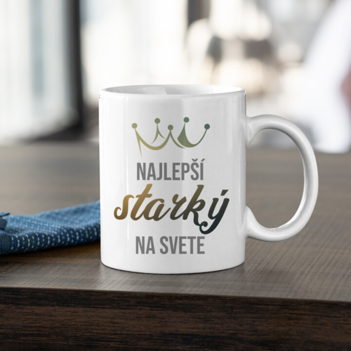 Najlepší starký na svete - keramický hrnček s potlačou