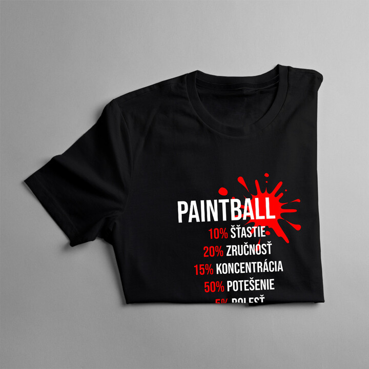 Paintball: 100% dôvody hrať - pánske tričko s potlačou