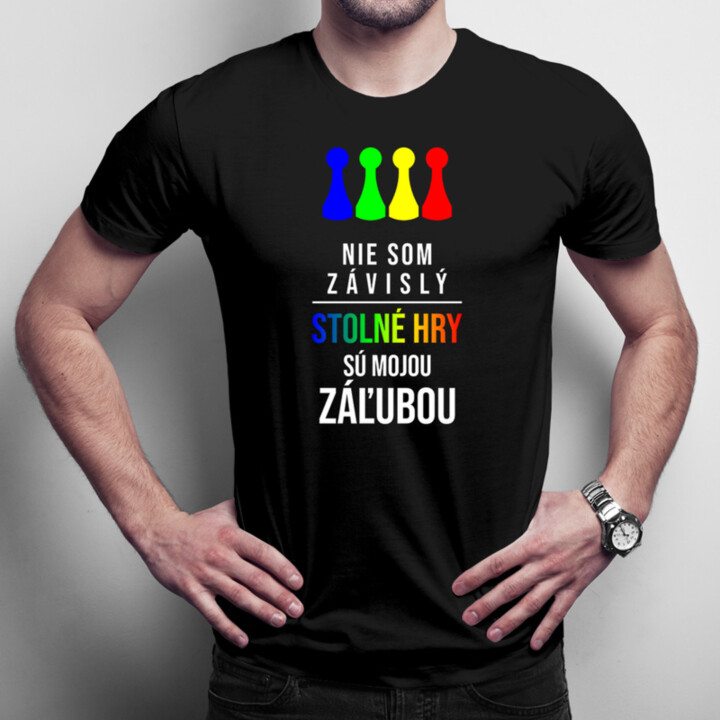 Stolné hry sú mojou záľubou - pánske  tričko s potlačou