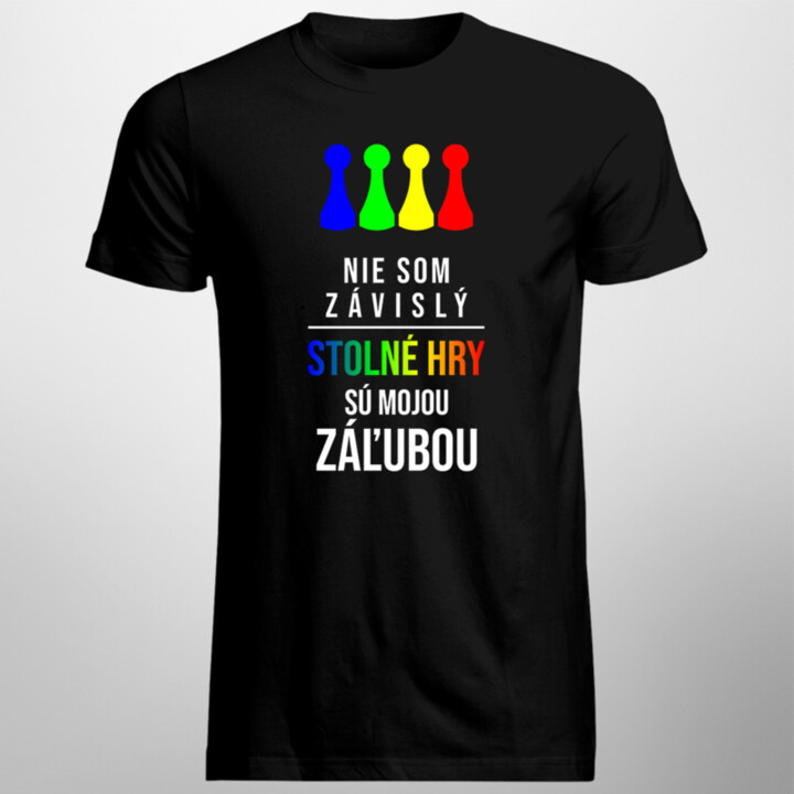 Stolné hry sú mojou záľubou - pánske  tričko s potlačou