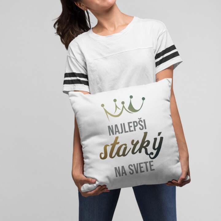 Najlepší starký na svete - vankúš s potlačou