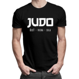Judo - česť - viera - sila - pánske  tričko s potlačou