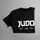 Judo - česť - viera - sila - pánske  tričko s potlačou