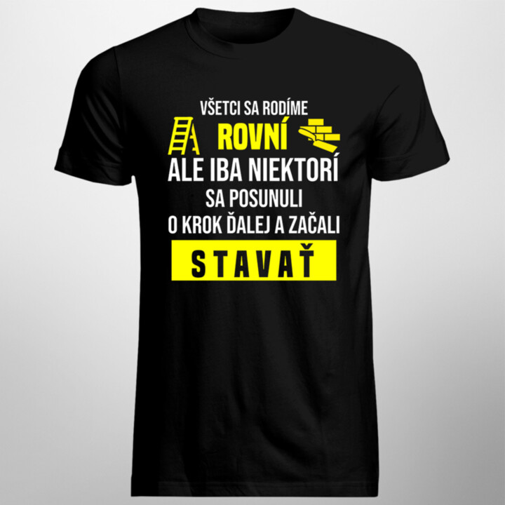 Niektorí sa posunuli o krok ďalej a začali stavať - pánske tričko s potlačou