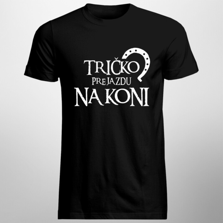 Tričko pre jazdu na koni - pánske  tričko s potlačou
