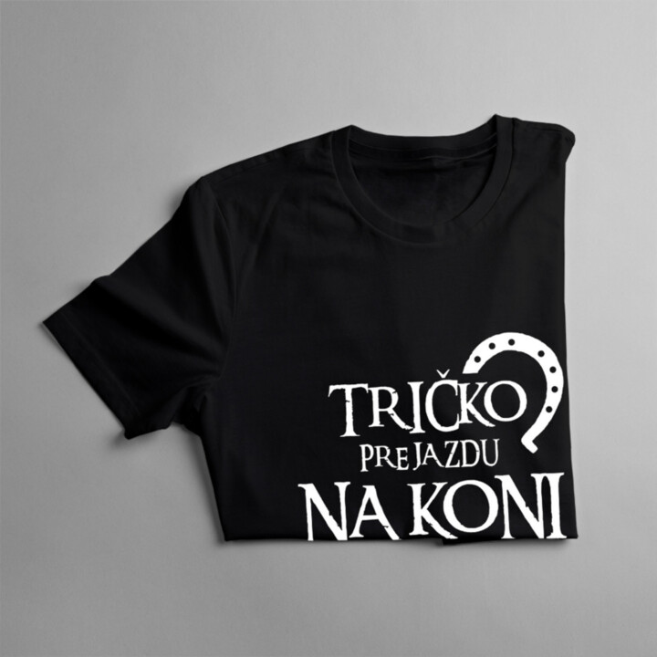 Tričko pre jazdu na koni - pánske  tričko s potlačou