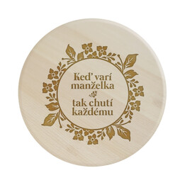 Keď varí manželka, tak chutí každému - servírovacia otočná doska