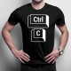 CTRL+C - otec - pánske tričko s potlačou