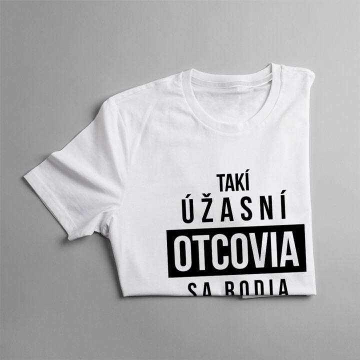 Takí úžasní otcovia sa rodia v septembri - pánske tričko s potlačou