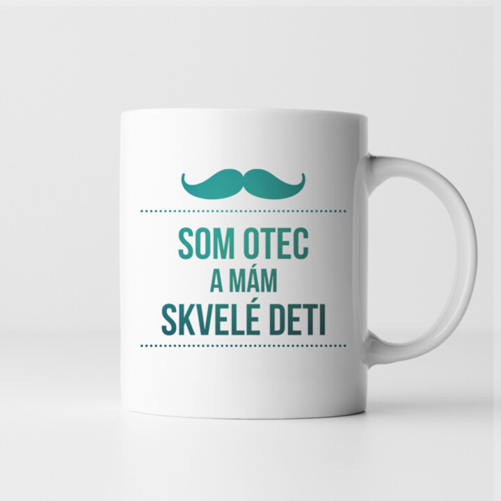 Som otec a mám skvelé deti - keramický hrnček s potlačou