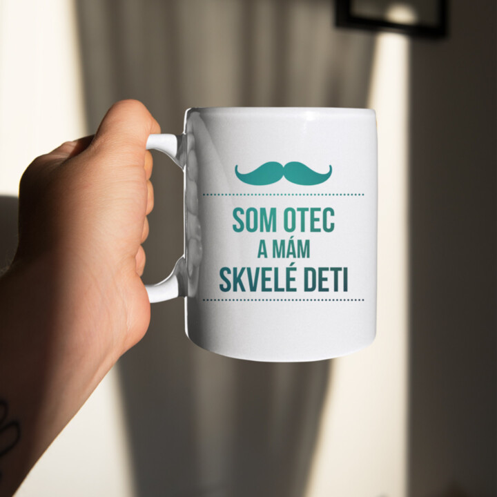 Som otec a mám skvelé deti - keramický hrnček s potlačou
