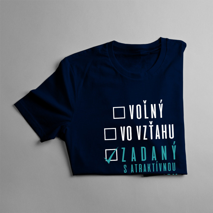 Voľný - Vo vzťahu - Zadaný atraktívnou zdravotnou sestrou - pánske tričko s potlačou