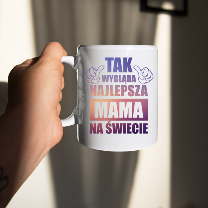 Takto vyzerá tá najlepšia mama na svete - keramický hrnček s potlačou