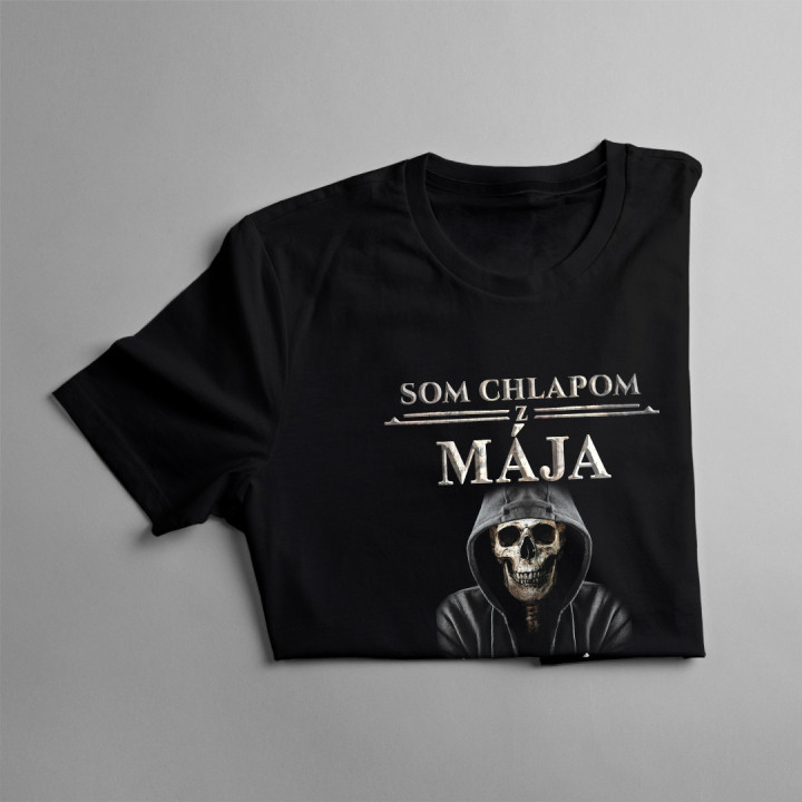 Som chlapom z mája. Mám 3 tváre - pánske tričko s potlačou