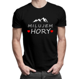 Milujem hory - pánske  tričko s potlačou