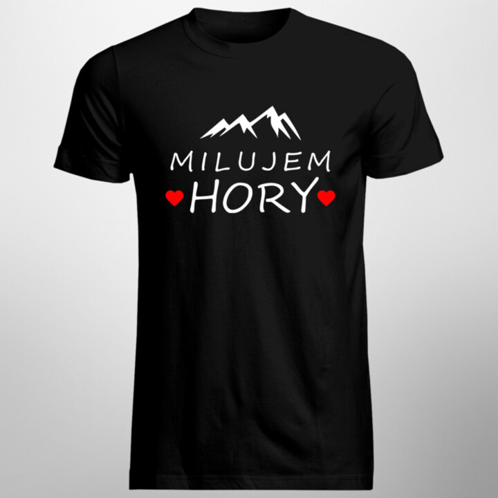 Milujem hory - pánske  tričko s potlačou