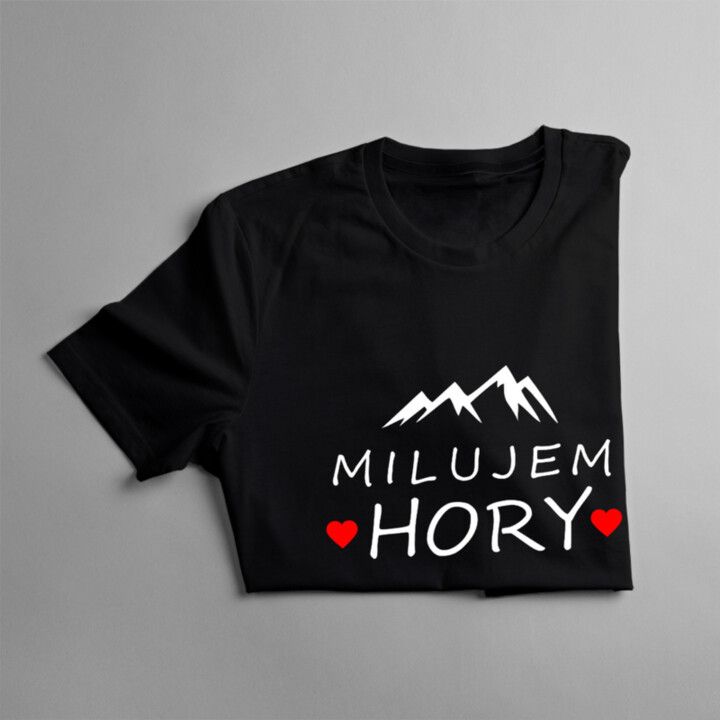Milujem hory - pánske  tričko s potlačou
